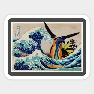 Nudibranch, Great wave off Kanagawa Sticker